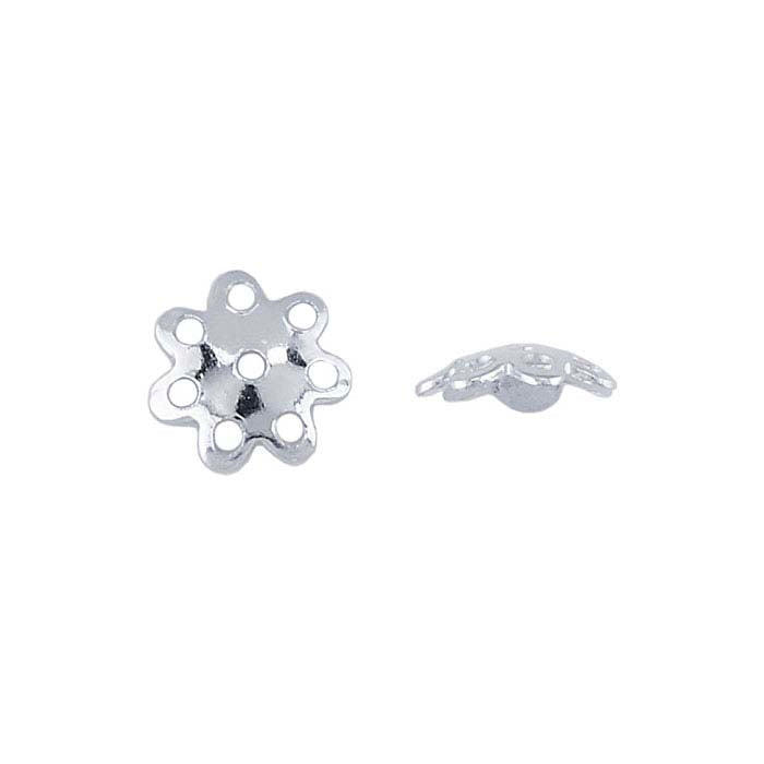 Sterling Silver Flower Bead Cap