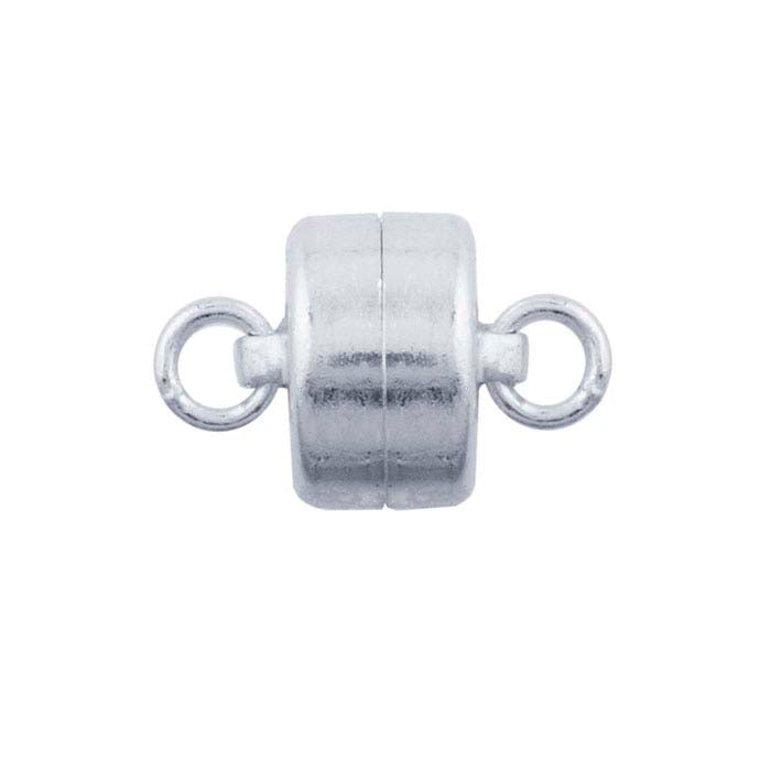 Sterling Silver 14.4 x 7.7mm Mag-Lok Button Magnetic Clasp