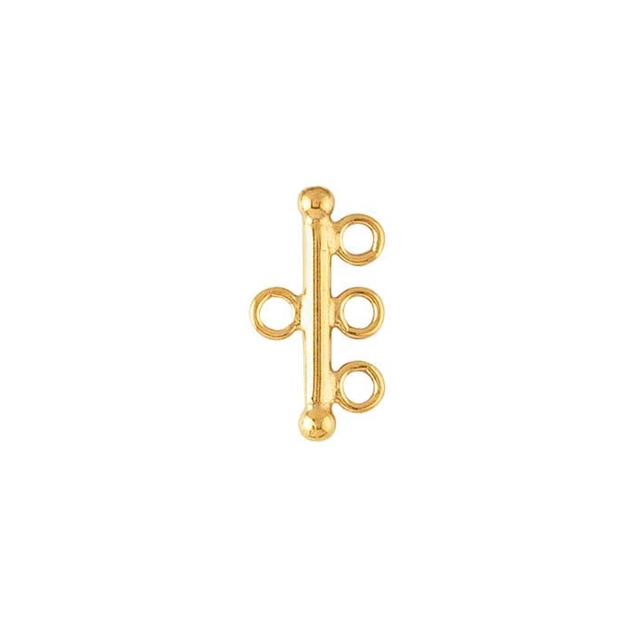 14/20 Yellow Gold-Filled Three-Strand End Bar