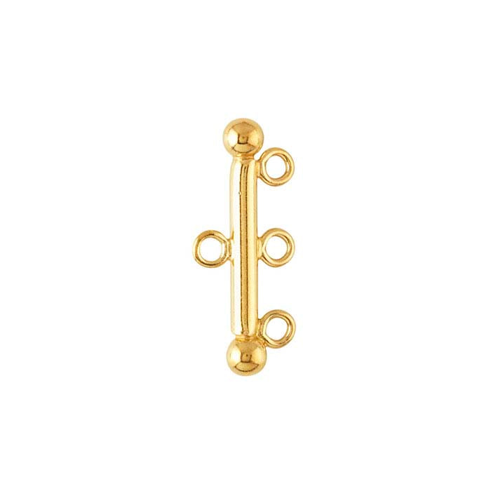 14/20 Yellow Gold-Filled Three-Strand End Bar