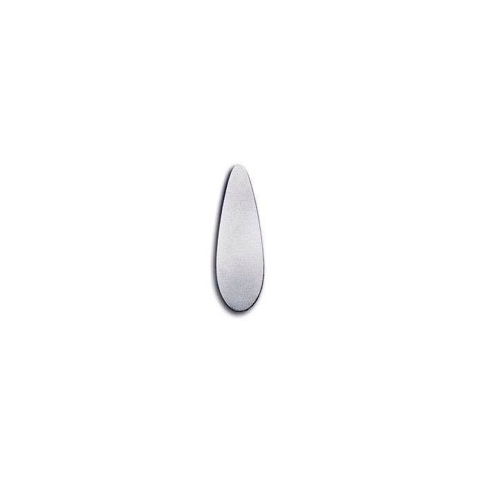 Estampage en argent sterling 18 x 6 mm en forme de goutte, 0,40 mm