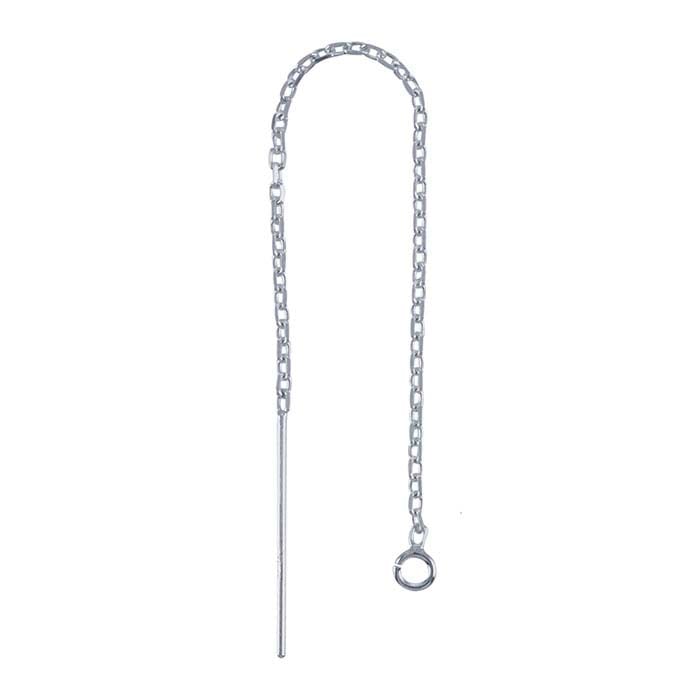 Cable Chain Ear Thread with Open Ring