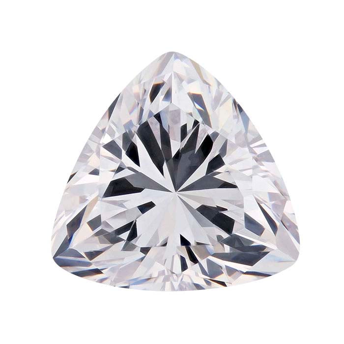 CZ 8 x 8mm Trillion Facetteret Ædelsten