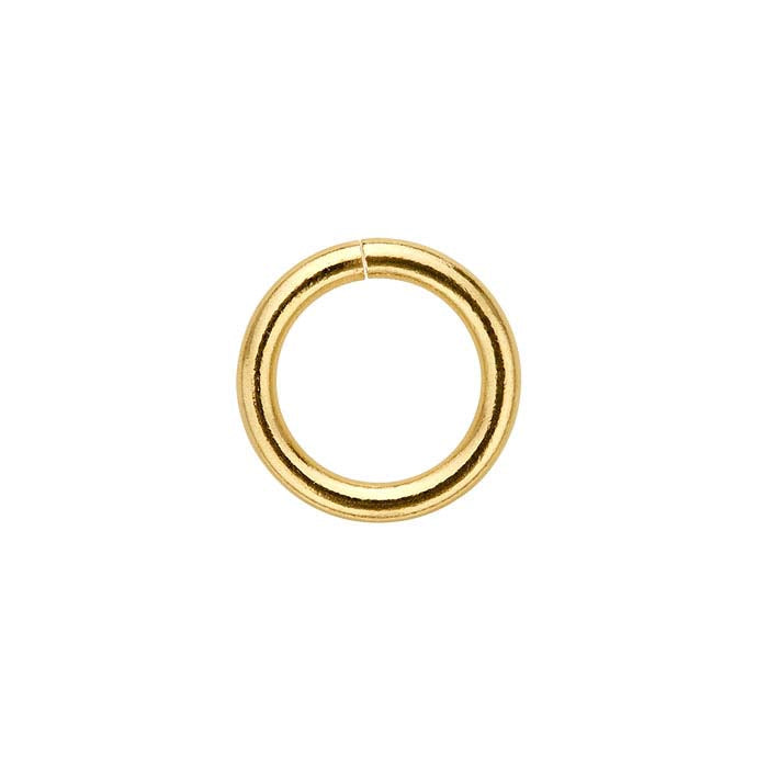 Anilha Redonda 8mm em Ouro Amarelo Revestido 14/20