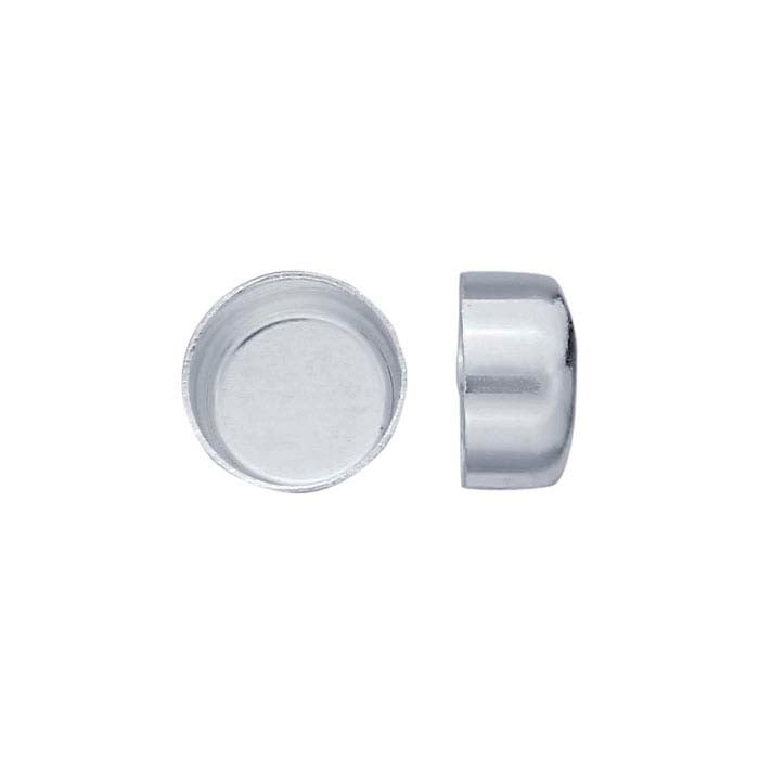 .999 Fine Silver 5mm Round Bezel Cup Setting