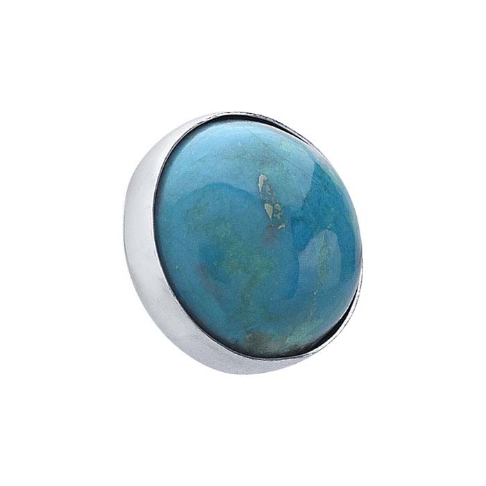 .999 Fine Silver 10mm Round Bezel Cup Setting