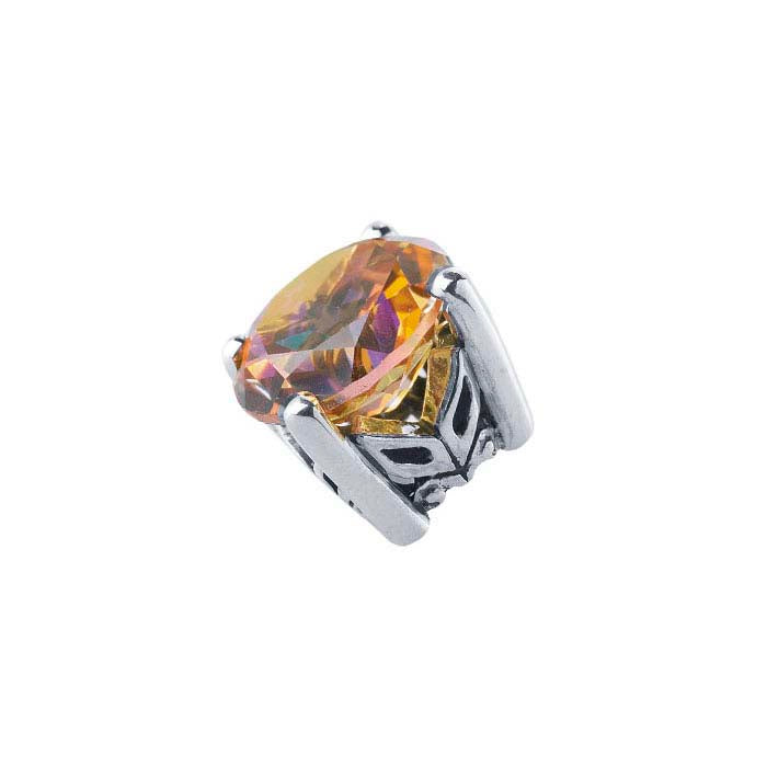 Sterling Silver Round Pre-Notched Legendary™ Fancy 4-Prong Setting