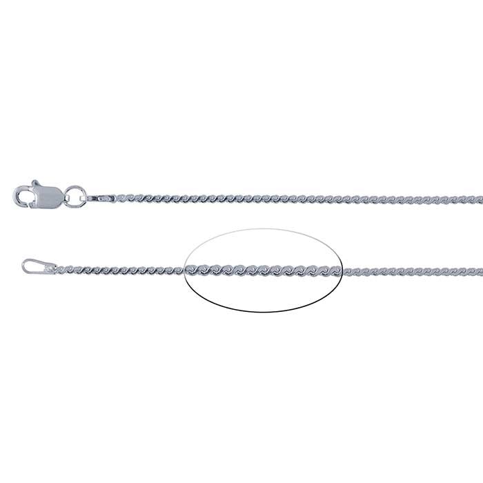 Sterling Silver Serpentine Chain