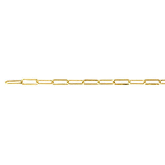 14/20 Yellow Gold-Filled 1.9mm Flat Drawn Oval Cable Chain, 3.05 m. Spool