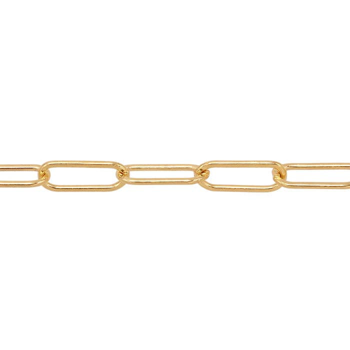 14/20 Yellow Gold-Filled 1.9mm Flat Drawn Oval Cable Chain