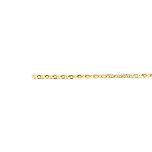 14/20 Guld Fyllt 1,1 mm Platt Oval Kabelkedja, 3,05 m Spole