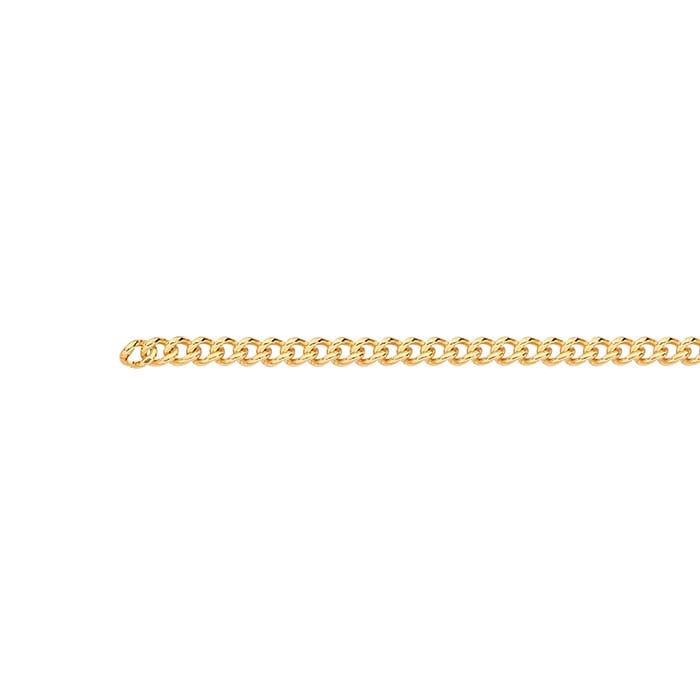 14/20 Yellow Gold-Filled 1.6mm Curb Chain, By the Foot