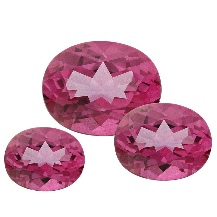 Azotic® Hot Pink Topaz Oval Faceted Gemstone