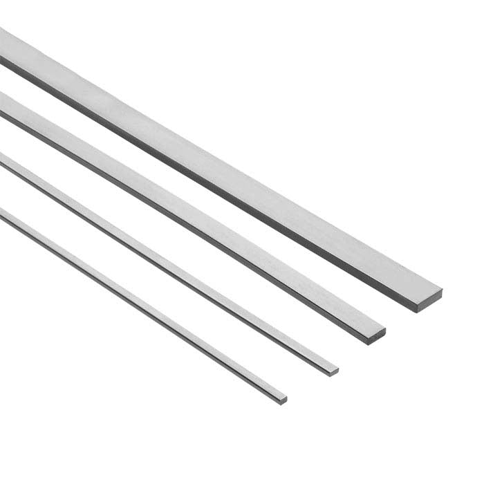 .950 Platinum 3 x 2mm Rectangle Sizing Stock, 1/2-Hard