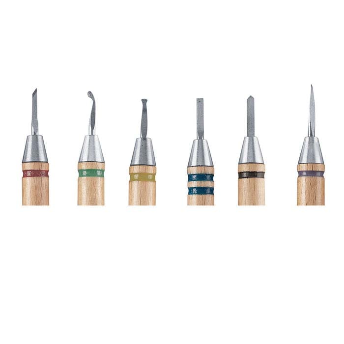 Wolf Wax Tool Set, Styles #7-#12, Fine