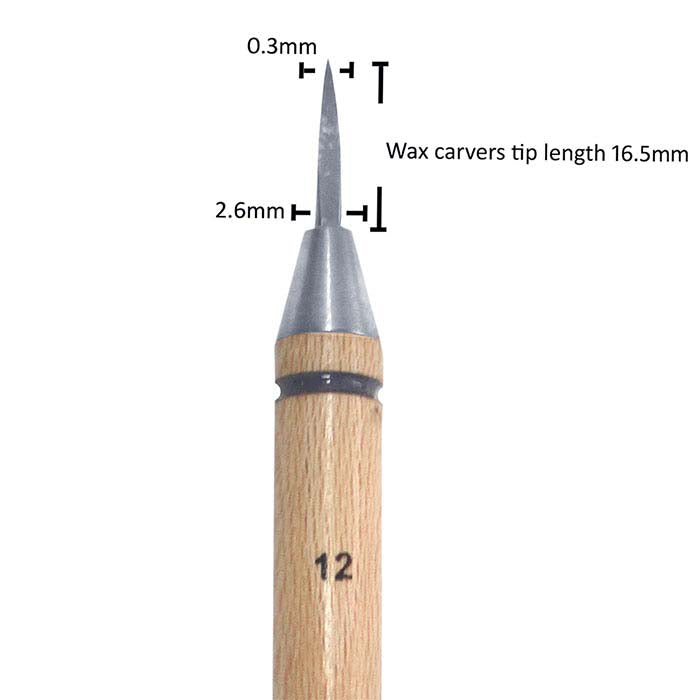 Wolf Wax Tool Set, Styles #7-#12, Fine