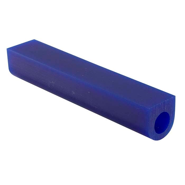 Matt™ Blue Wax Ring Tube, Flat-Top, Center Hole