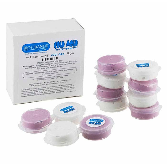 Rio Cold Mold Two-Part Silicone Compound, 0.03 kg.