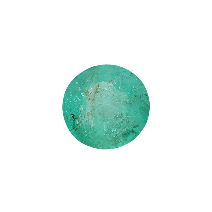 Emerald 2mm Round Faceted Gemstone, A-Grade