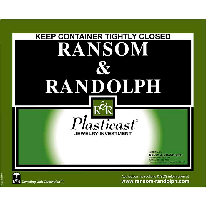 Ransom & Randolph® Plasticast® Investimento, 19,96 kg.
