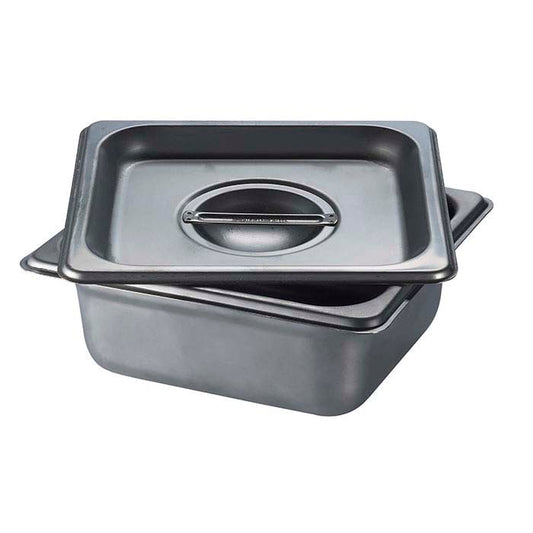 Stainless Steel Square Firing Pan with Lid, 63.5 mm