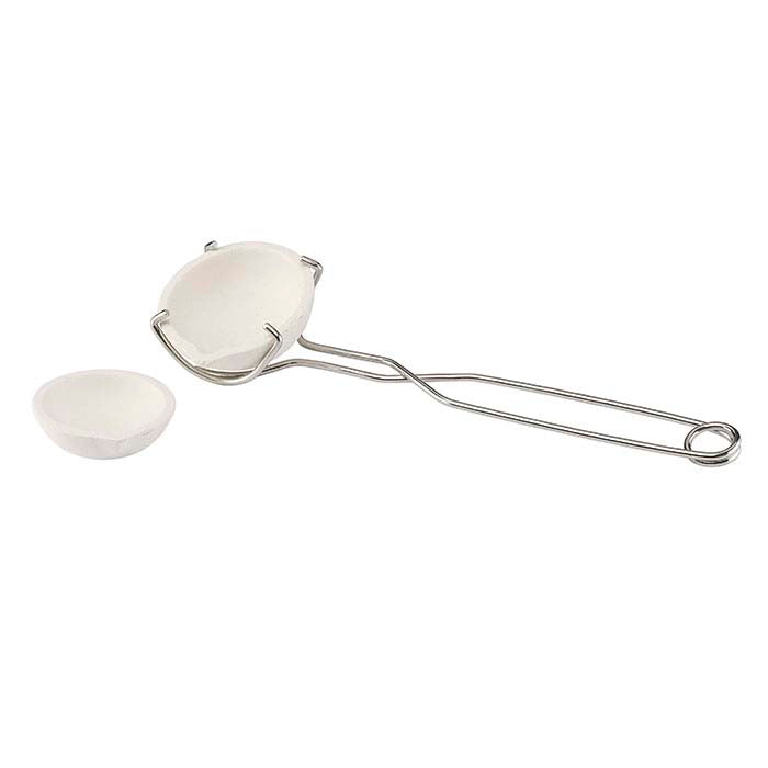 The WHIP Fused Silica Crucible and Pinch Tongs Set