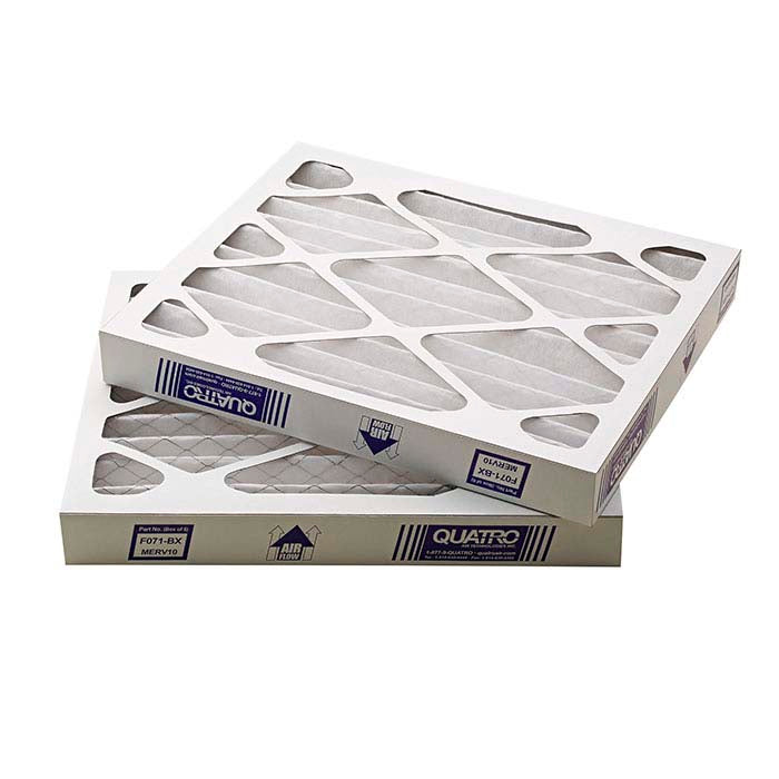 Replacement Dust Filter Set for Quatro Air Desktop Mounted Rhodium Filter Cabinet; Pkg/6