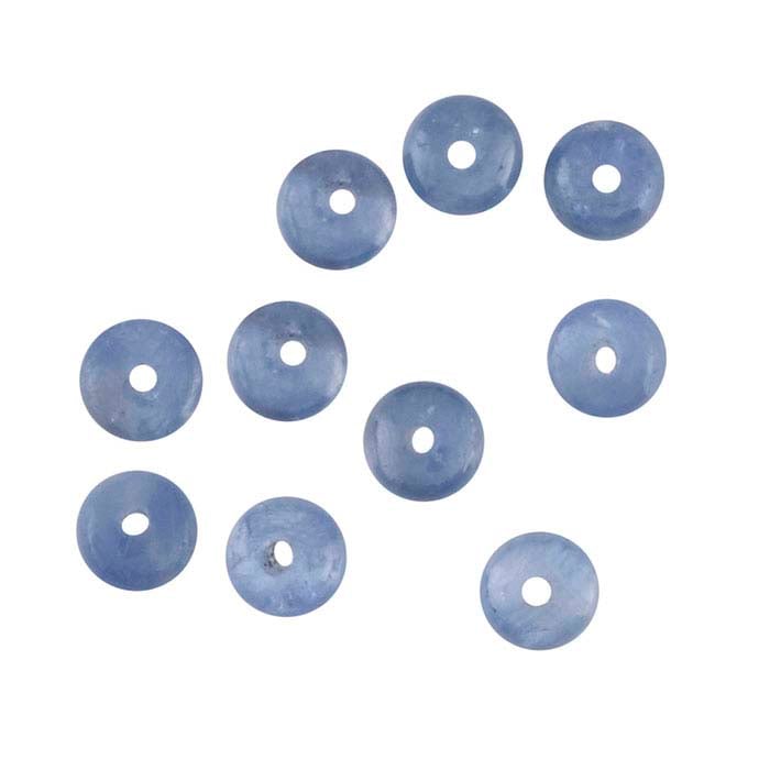 Sapphire 3mm Saucer Bead