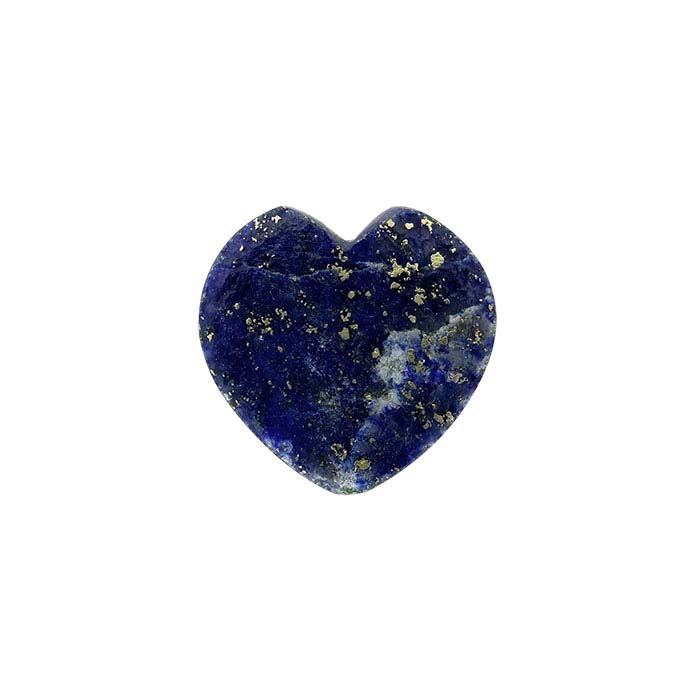 Lapis Lazuli 10mm Flat Top Heart Cabochon