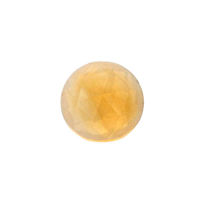 Golden Citrine 3mm Round Rose-Cut Cabochon