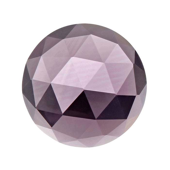 Amethyst 8mm Round Rose-Cut Cabochon
