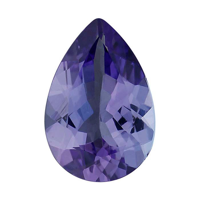 Tanzanite 8 x 6mm Pear Faceted Gemstone, AA-Grade
