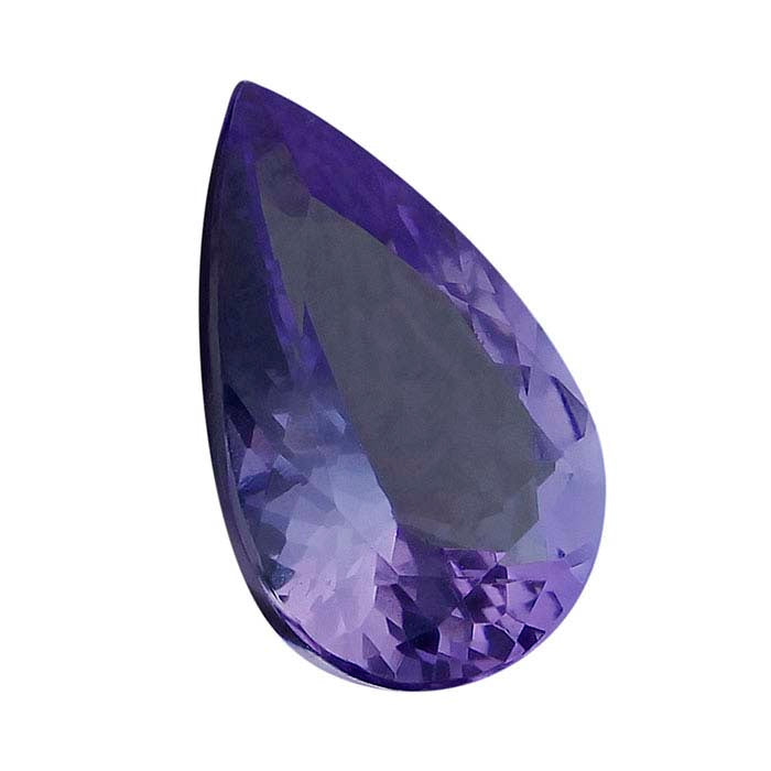 Tanzanite 9 x 6mm Pear Faceted Gemstone, AA-Grade