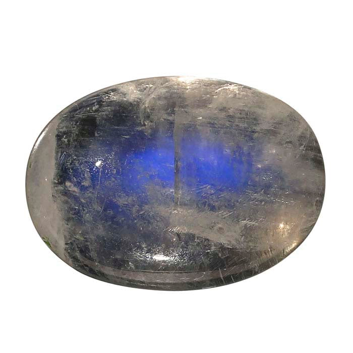 حجر القمر قوس قزح 14 × 10 مم بيضاوي كابوشون
