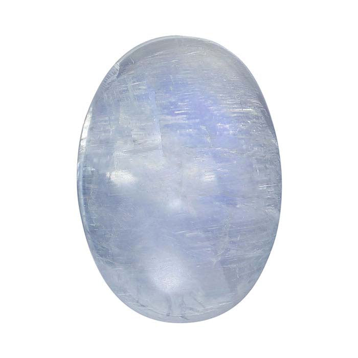 حجر القمر قوس قزح 14 × 10 مم بيضاوي كابوشون