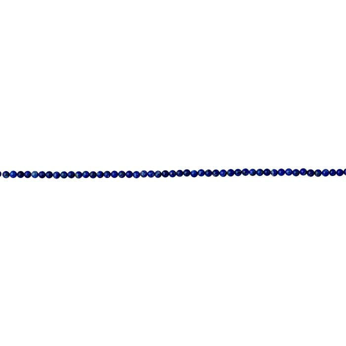 Denim Lapis 4mm Round Bead Strand