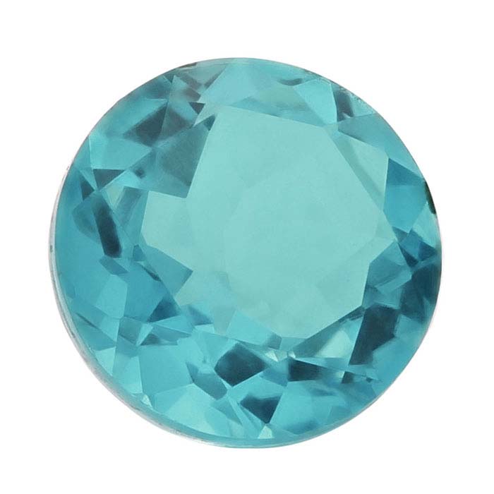 "Paraiba" Crystal Quartz 8mm Round Triplet Faceted Gemstone