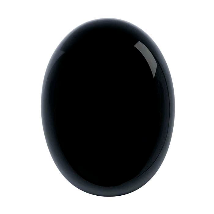 Black Onyx Oval High-Dome Cabochon