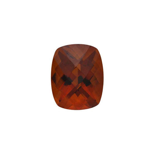 火焰黄水晶 10 x 8毫米 枕形棋盘格切割宝石,AA级