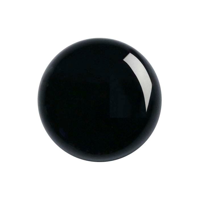 Black Onyx Round High-Dome Cabochon