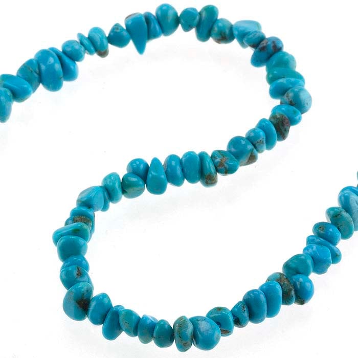 Chinese Turquoise 5mm Nugget Bead Strand