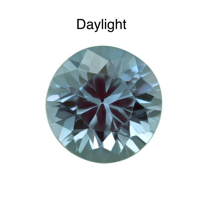Lab-Grown Alexandrite 3mm Round Faceted Gemstone