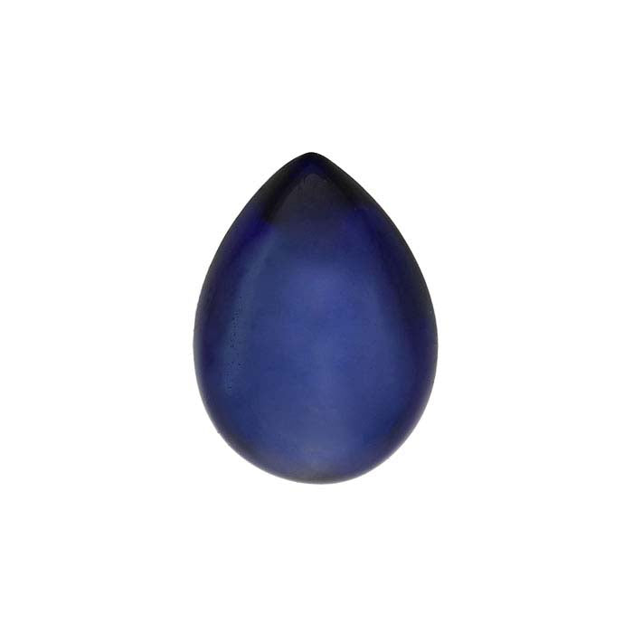 Syntetyczny szafir 7 x 5 mm kaboszon gruszka