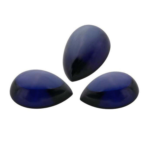 Lab-Grown Sapphire 8 x 5mm Pear Cabochon