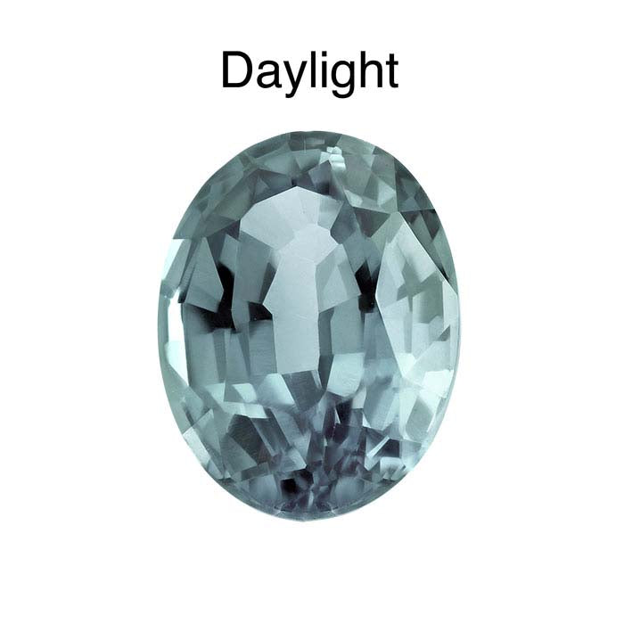 Lab-Grown Alexandrite 7 x 5mm Oval Faceted Gemstone