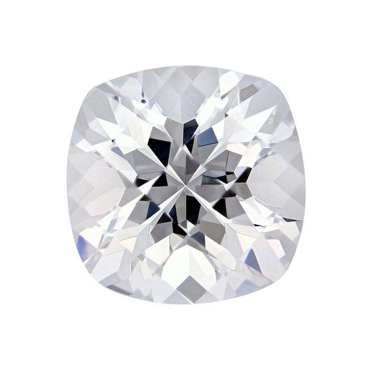 Pietra preziosa sfaccettata a scacchiera a cuscino CZ 10mm