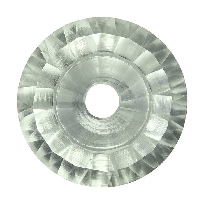 Lehrer TorusGem™ Light Green Quartz Round Faceted Gemstone