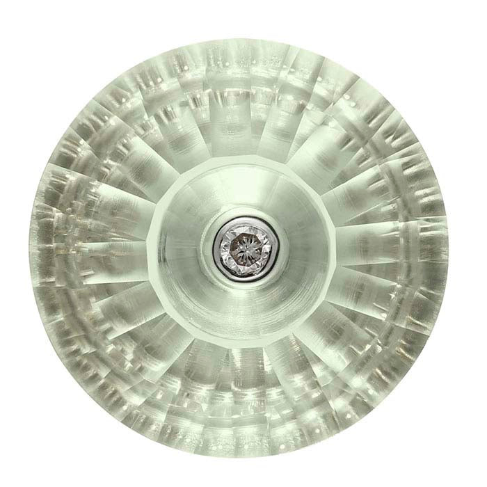 Lehrer TorusRing™ Ljusgrön Kvarts 14mm Rund Fasetterad Ädelsten