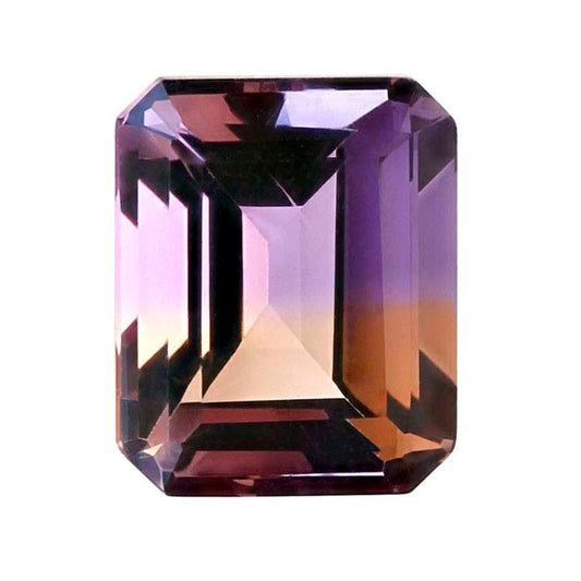 Ametrina 10 x 8mm Pietra Preziosa Smeraldo Taglio Sfaccettato