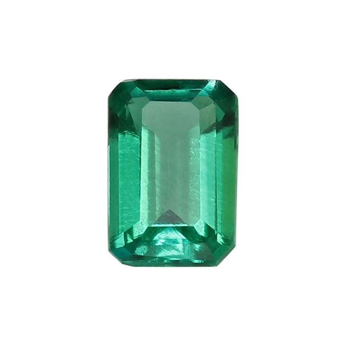 Smeraldo Sintetico 6 x 4mm Taglio Smeraldo Gemma Sfaccettata